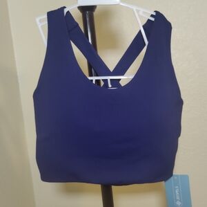 Sports Bras for Women Criss-Cross Back Padded Workout Tank Tops